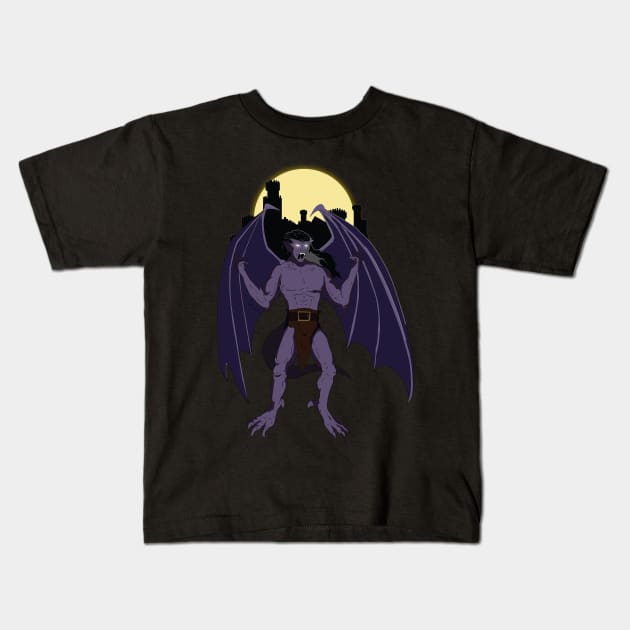 Gargoyles Goliath Kids T-Shirt by RedBat